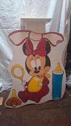 Zelf gemaakt geboortebord, baby Minny Mouse, Ophalen, Gebruikt, Geboortebord