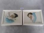 Baby slaapt en is wakker, schilderij, Ophalen of Verzenden