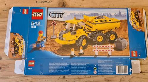 Lego city 7631 lege doos bouwplaats dumptruck, Kinderen en Baby's, Speelgoed | Duplo en Lego, Gebruikt, Lego, Ophalen of Verzenden