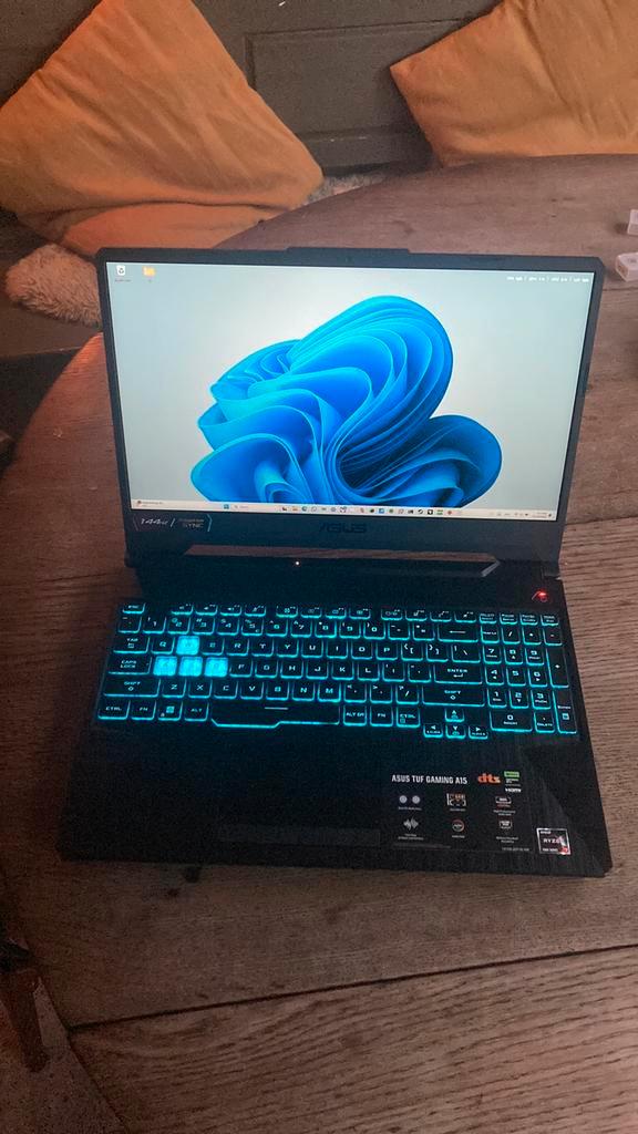 ASUS TUF A15 – Nvidia RTX, 144Hz, Computers en Software, Windows Laptops, Zo goed als nieuw, 15 inch, SSD, 3 tot 4 Ghz, 16 GB