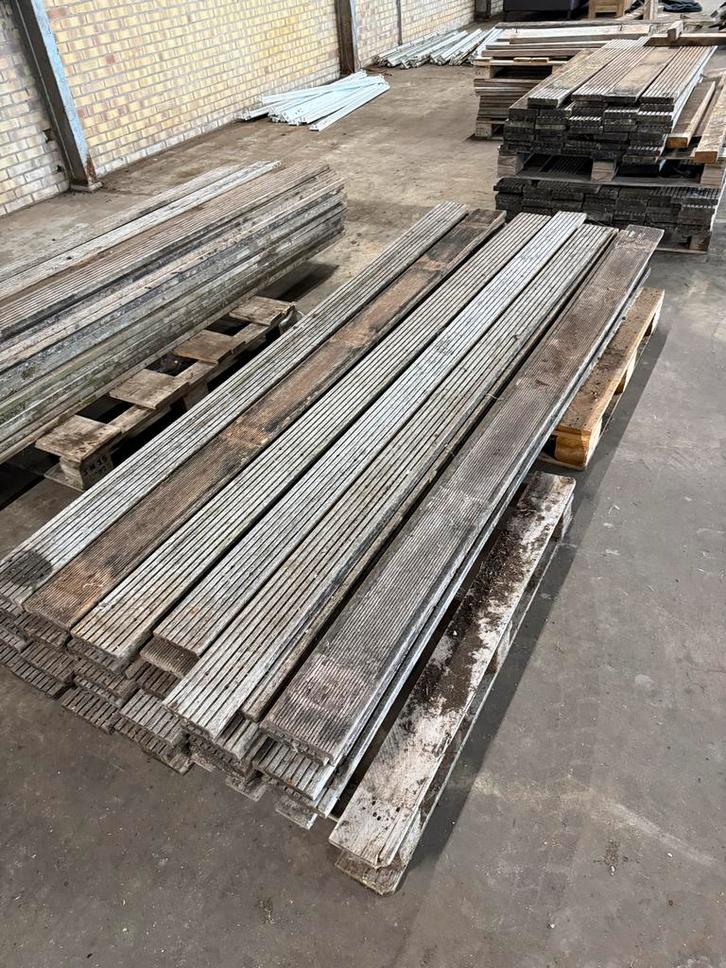 Gebruikte Vlonder Planken - Diverse Lengtes, Doe-het-zelf en Verbouw, Hout en Planken, Gebruikt, Plank, Overige houtsoorten, Minder dan 200 cm