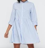 ONLY Onlditte Life jurk blousejurk blauw wit gestreept 38, Kleding | Dames, Maat 38/40 (M), Only, Blauw, Nieuw