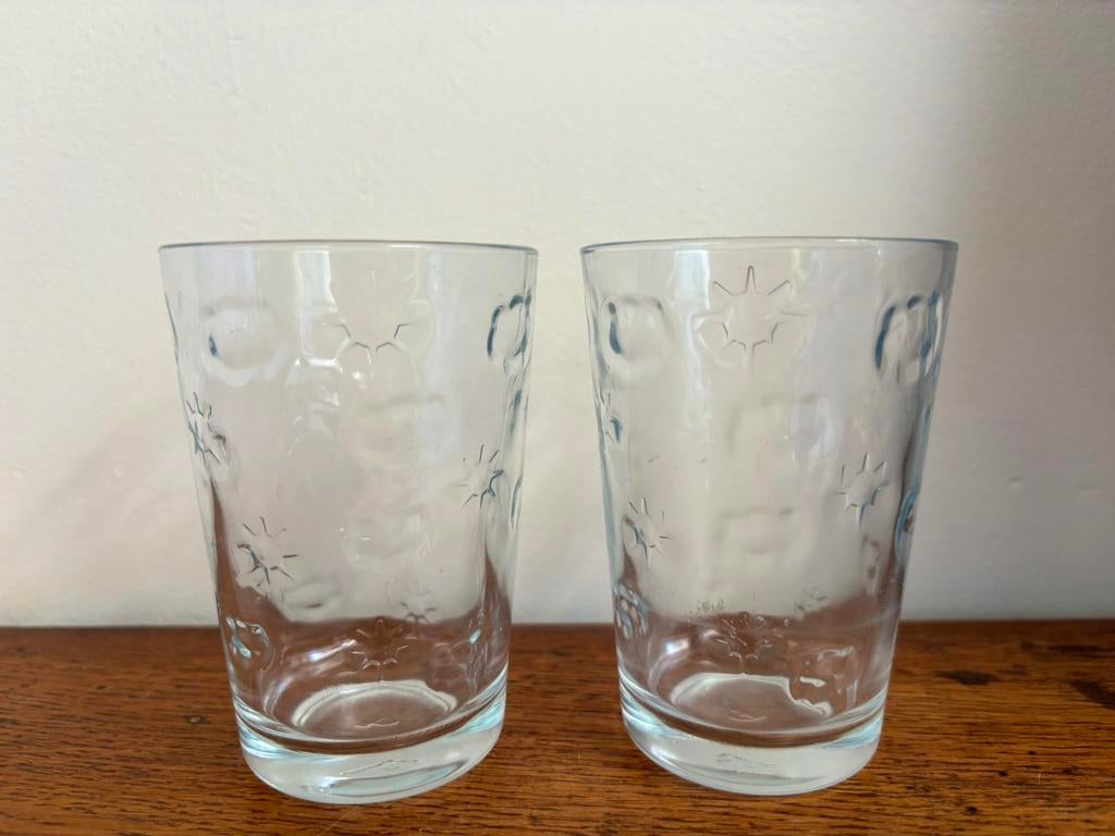 Paşabahçe Güneş Sun waterglazen set 2 reliëf zon wolk 200 ml, Verzamelen, Glas en Borrelglaasjes, Ophalen of Verzenden, Zo goed als nieuw