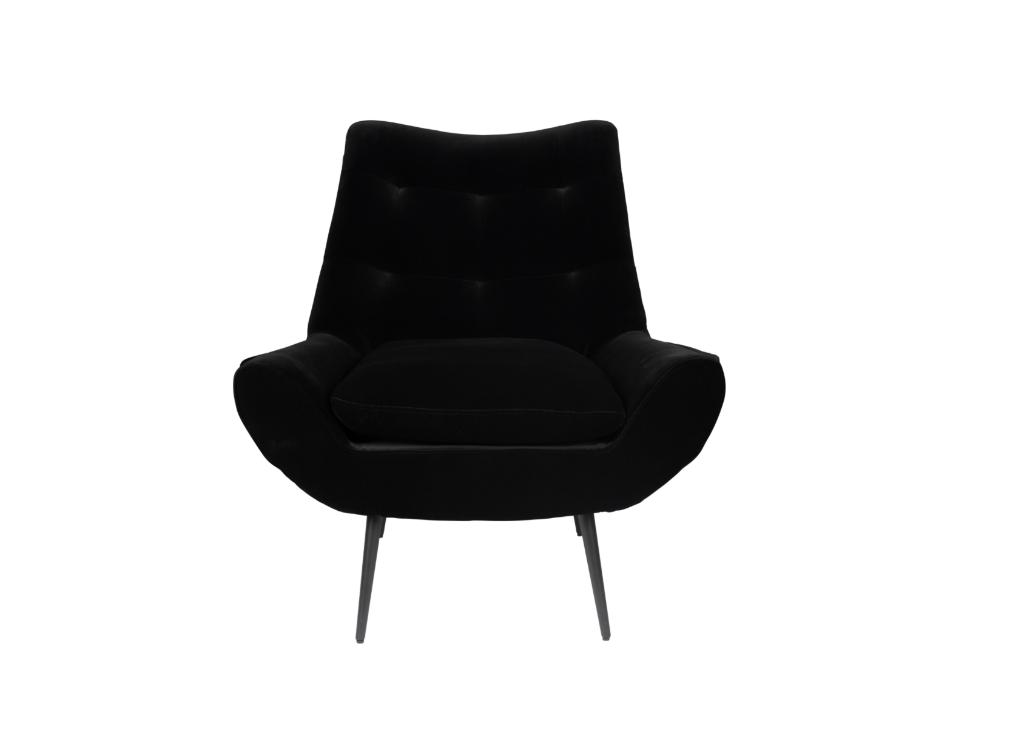 Dutchbone Glodis fauteuil Zwart | Van €769, nu, Dutchbone, Nieuw, 75 tot 100 cm, Ophalen of Verzenden