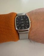 Omega De Ville Tank Quartz Date, Staal, Gebruikt, Staal, Ophalen of Verzenden