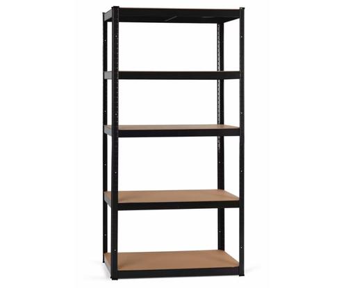 Stelling (Heavyrack) hangarrek houten bodem Zwart, Doe-het-zelf en Verbouw, Overige Doe-het-zelf en Verbouw, Nieuw, Ophalen of Verzenden