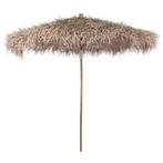 Parasol van bamboe bananenbladeren 210 cm GRATIS VERZENDING!, Verzenden, Nieuw, Stokparasol