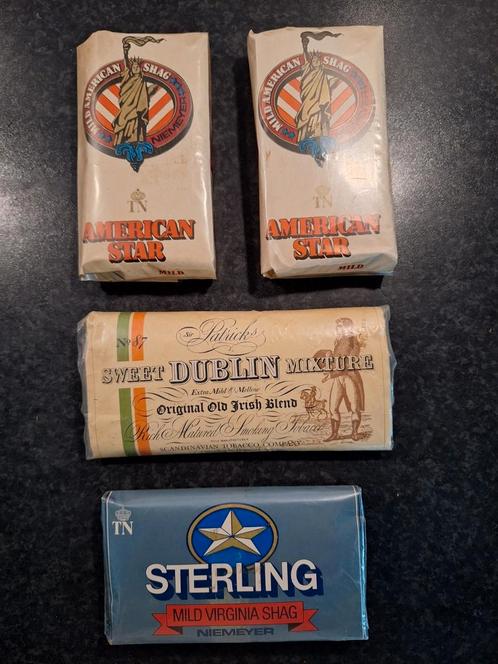 Oude pakjes shag voor de verzamelaar, Verzamelen, Rookartikelen, Aanstekers en Luciferdoosjes, Zo goed als nieuw, Tabaksdoos of Verpakking