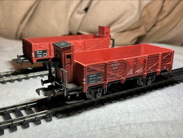 Fleischmann 5204 open bak goederen wagons met remmers huis beschikbaar voor biedingen