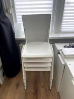 4x Zuiver Back to School Eetkamerstoelen, Huis en Inrichting, Stoelen, Ophalen, Wit, Zo goed als nieuw, Vier