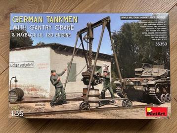 1:35 1/35 MiniArt German Tankmen with Gantry Crane  beschikbaar voor biedingen