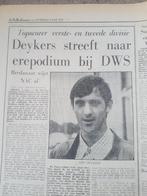 VOETBAL Vitesse wil Ajax doelman Gert Bals (krant 1970), Verzamelen, Tijdschriften, Kranten en Knipsels, Ophalen of Verzenden