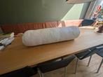 Crème Bolster Kussen - Yoga & Zijslapen, Ophalen of Verzenden, Zo goed als nieuw, Beige, Cilindervormig
