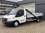 Ford Transit 350L 2.4 TDCI Hiab Laadkraan 013T Trekhaak 2800, Auto's, Gebruikt, Zwart, 4 cilinders, 116 pk