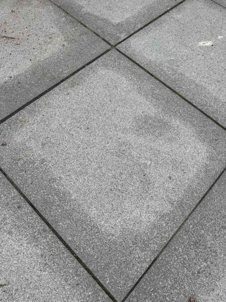Graniet terrastegels (15+ m2), Tuin en Terras, Tegels en Klinkers, Gebruikt, Terrastegels, Natuursteen, 10 m² of meer, Ophalen