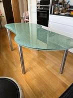glazen eettafel, Huis en Inrichting, Tafels | Eettafels, Ophalen, 50 tot 100 cm, Vijf personen of meer, 150 tot 200 cm