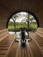 Duurzaam Quebec thermogrenen tonsauna, barrelsauna, kachels, Sport en Fitness, Sauna, Ophalen, Fins of Traditioneel, Kostedeweg 7