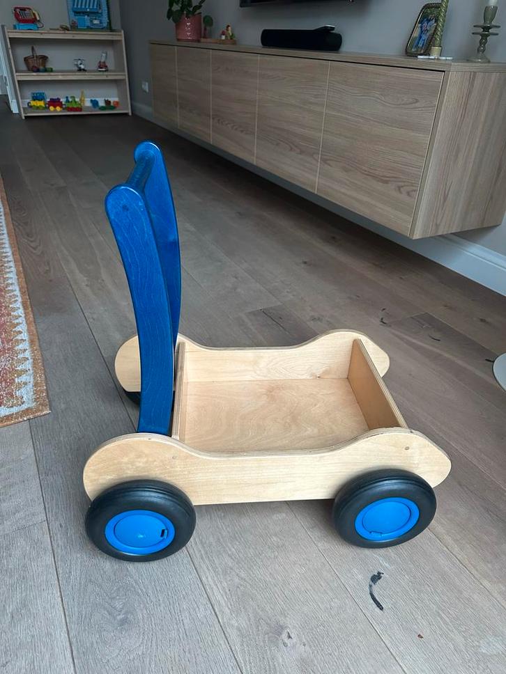 Van Dijk Toys Loopwagen - Houten Loopwagen, Kinderen en Baby's, Speelgoed | Buiten | Voertuigen en Loopfietsen, Zo goed als nieuw