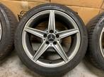 Originele Mercedes AMG Velgen 18 inch Breedset + Zomerbanden, Auto-onderdelen, Banden en Velgen, Ophalen, 18 inch, Gebruikt, Banden en Velgen
