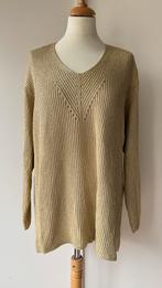 Vintage Laurèl trui gebreid goud 44 rayon vhals, Overige kleuren, Geen, Geen, Maat 42/44 (L)