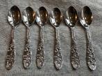 Zes mooi bewerkte Jenever of advocaat lepeltjes, Ophalen of Verzenden