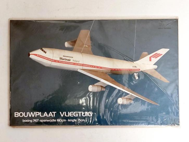 Martinair Boeing 747 bouwplaat, Verzamelen, Luchtvaart en Vliegtuigspotten, Zo goed als nieuw, Schaalmodel, Verzenden