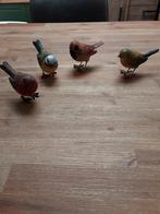 Vogelbeeldjes set - Decoratie, Tuin en Terras, Tuinbeelden, Ophalen of Verzenden, Zo goed als nieuw, Kunststof, Dierenbeeld