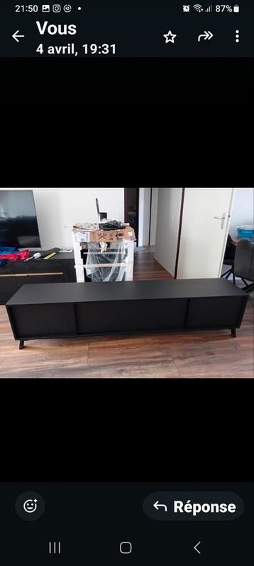 Nieuw tv meubel zwart