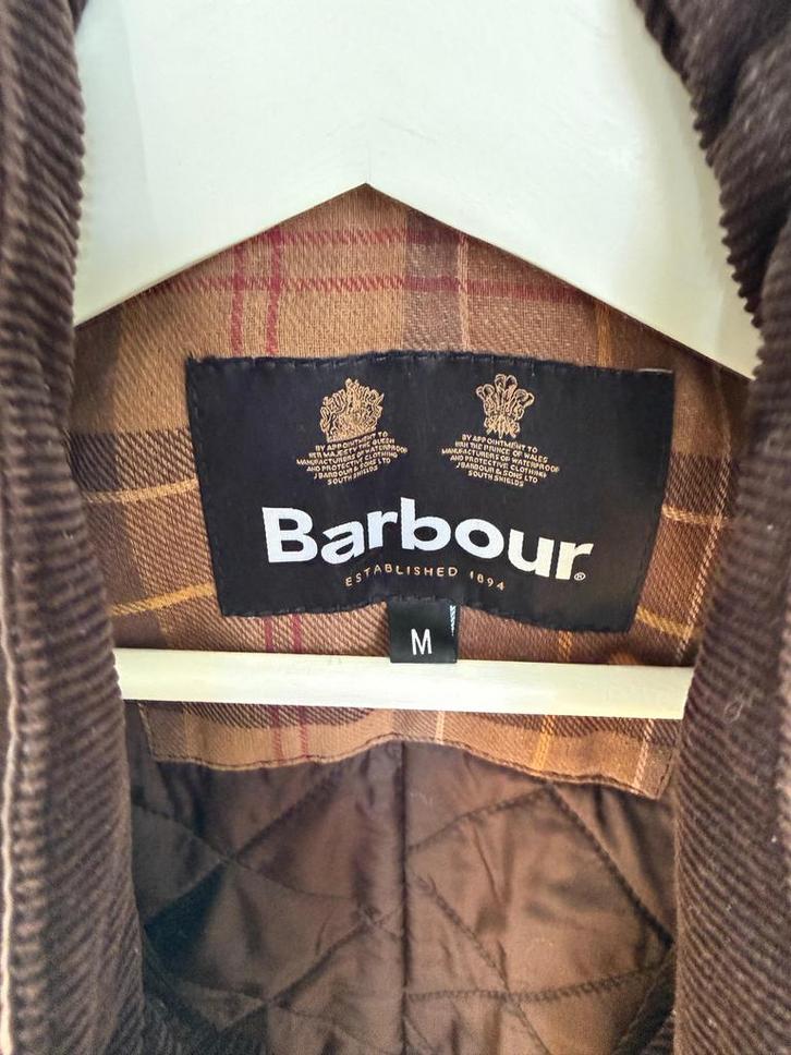 Mooie Barbour Herenjas Maat M, Kleding | Heren, Jassen | Zomer, Zo goed als nieuw, Maat 48/50 (M), Bruin, Ophalen of Verzenden