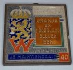 Westraven Cloisonné tegel 'Oranje en Nederland blijven één', Verzamelen, Verzenden, Gebruikt, Nederland, Overige typen