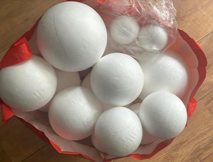 Piepschuim Bollen - Knutselprojecten, Hobby en Vrije tijd, Knutselen, Nieuw, Materiaal, Ophalen of Verzenden