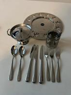 Alessi dienblad Girotondo beker dekselschaal Een bestek, Ophalen of Verzenden