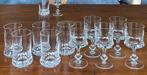 10 kristallen wijnglazen en waterglazen, Verzenden, Zo goed als nieuw, Overige typen