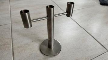 Stijlvolle Kandelaar - RVS Look beschikbaar voor biedingen