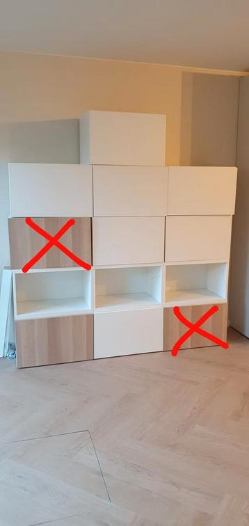 IKEA BESTA wandkasten/lades + TV-meubel