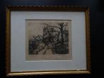 Mooie ets van Theo Beerendonk, Antiek en Kunst, Kunst | Schilderijen | Klassiek, Ophalen of Verzenden