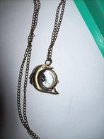 Ketting Goudkleur Met Lieve Dolfijn Klokje Hanger, Sieraden, Tassen en Uiterlijk, Kettingen, Verzenden, Nieuw, Goud, Overige materialen
