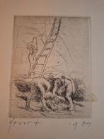 Ets uit 1984 geurt van dijk, Antiek en Kunst, Ophalen of Verzenden