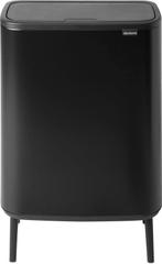 Brabantia Bo Touch Bin Hi 60L - Mat Zwart, Ophalen, Met pedaal, 50 tot 75 cm, Nieuw