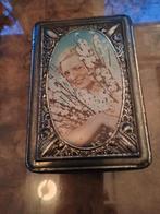 Prachtig oud art nouveau blik met vrouw, Antiek en Kunst, Verzenden