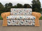 Vintage boho (slaap)bank van rattan | jaren ‘80, Huis en Inrichting, Ophalen, Zo goed als nieuw, 200 cm