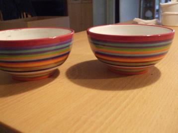 Te koop set gekleurde schaaltjes. beschikbaar voor biedingen