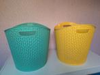 Stevige stapelbare kunststof manden, Ophalen, Gebruikt
