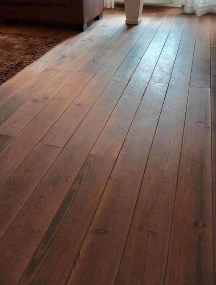 46m2 oud grenen vloer ondervloer plinten 200/17/2 > Ehv5655, Doe-het-zelf en Verbouw, Vloerdelen en Plavuizen, Gebruikt, Vloerdelen of -planken