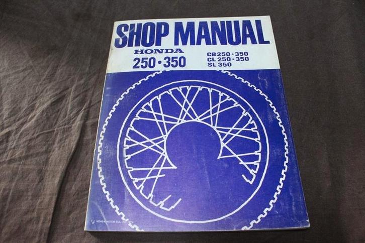 Honda CB250 CB350 CL SL twins 1976 motorcycle shop manual, Motoren, Handleidingen en Instructieboekjes, Honda, Ophalen of Verzenden
