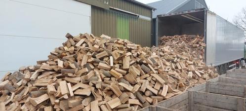 Eik buitenlucht gedroogd. Gelijk stookbaar!, Tuin en Terras, Haardhout, Blokken, Eikenhout, 6 m³ of meer, Ophalen of Verzenden