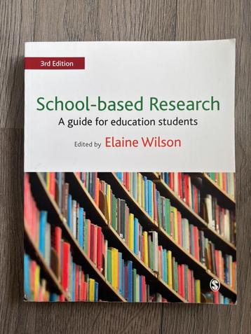 School-based Research, Elaine Wilson beschikbaar voor biedingen