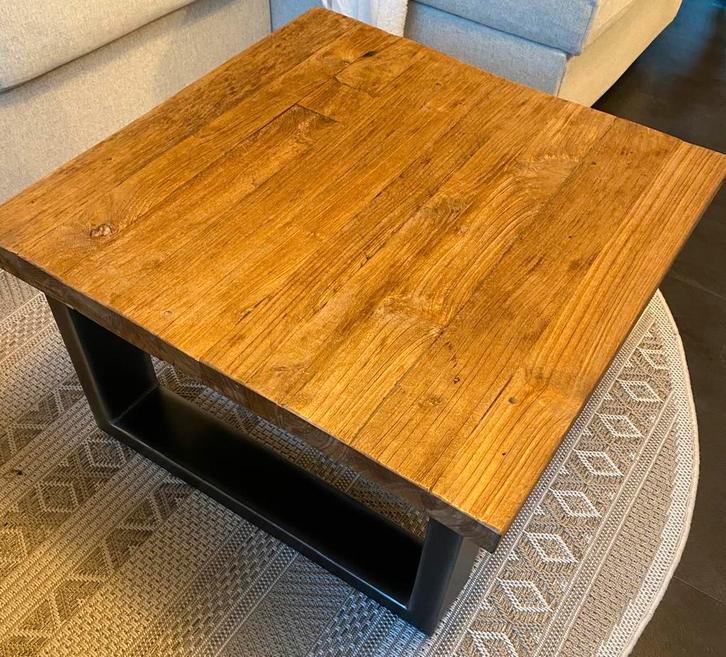 Salontafel Romaro teakhout, Huis en Inrichting, Tafels | Salontafels, Zo goed als nieuw, Minder dan 50 cm, 50 tot 100 cm, 100 tot 150 cm