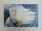 Pierre Paul Bertin - Femme avec Fleurs - Litho Handgesign., Antiek en Kunst, Kunst | Litho's en Zeefdrukken, Ophalen of Verzenden