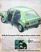 5 vintage advertenties reclames VW Volkswagen Golf autos, Verzamelen, Auto's, Ophalen
